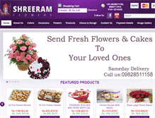 Tablet Screenshot of jaipurfloweronline.com